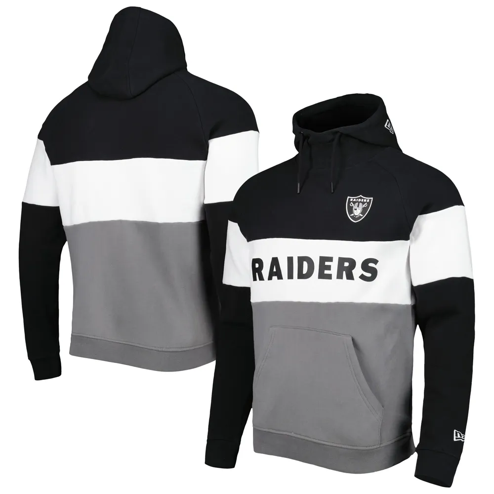 Women's New Era Black Las Vegas Raiders Tie Dye Fleece Full-Zip Hoodie