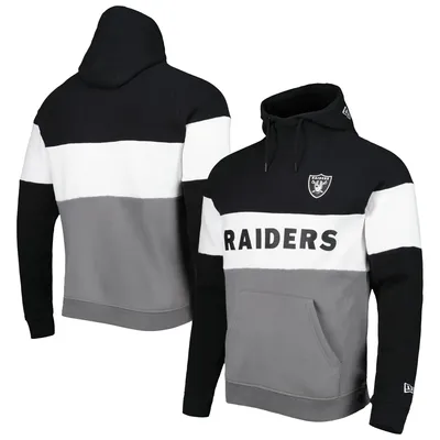 Men's New Era Black Las Vegas Raiders Big & Tall NFL Pullover Hoodie