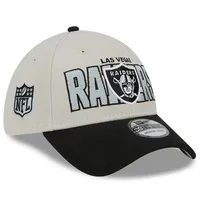 Casquette Flex New Era Stone/Black Las Vegas Raiders 2023 NFL Draft 39THIRTY pour homme