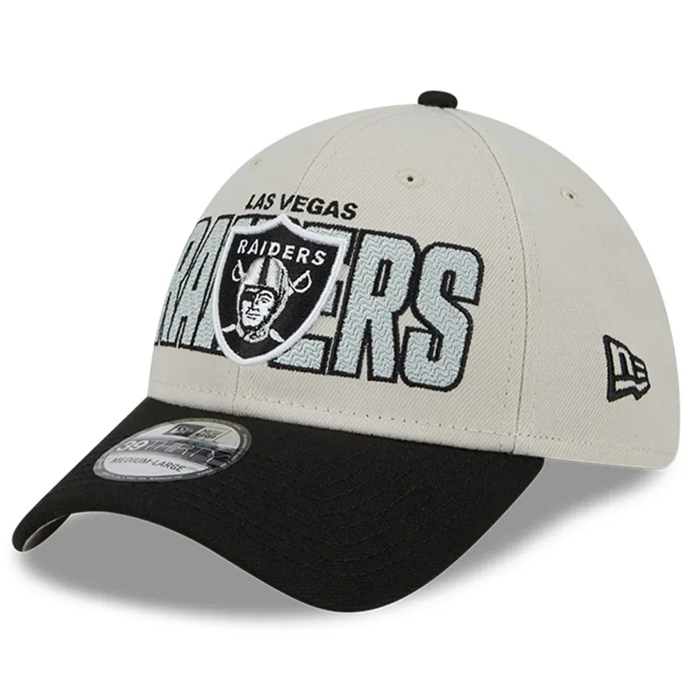 Casquette Flex New Era Stone/Black Las Vegas Raiders 2023 NFL Draft 39THIRTY pour homme