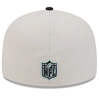 Casquette ajustée 59FIFTY historique New Era pour hommes, Las Vegas Raiders 2024 Sideline Historic 59FIFTY, pierre/noir