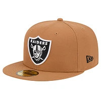 Casquette ajustée 59FIFTY New Era Las Vegas Raiders Color Pack pour hommes avec patch latéral