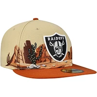 Casquette ajustée 59FIFTY pour homme New Era Las Vegas Raiders Landscape