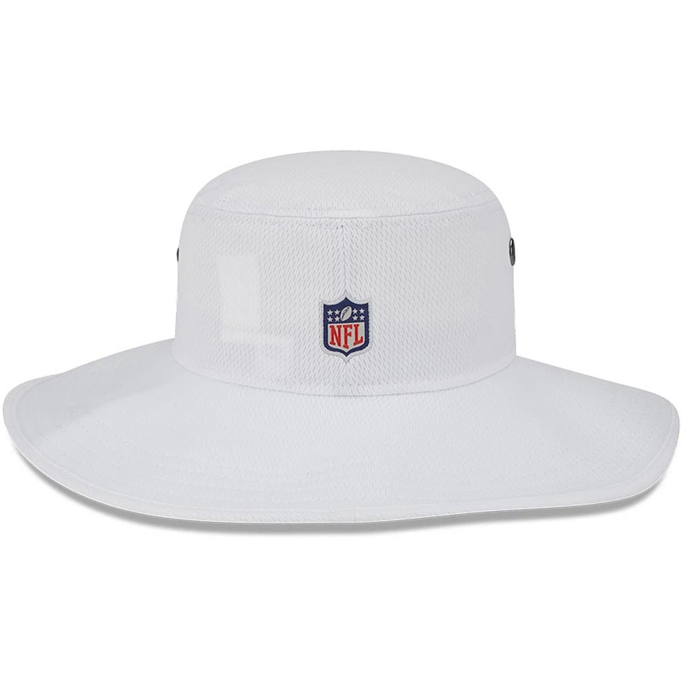 Chapeau bob panama New Era Las Vegas Raiders 2023 NFL Training Camp blanc pour homme