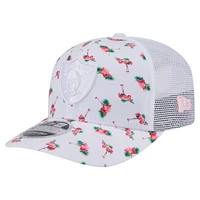 Casquette extensible à boutons-pression 9SEVENTY Adventure Flamingo Pattern des Las Vegas Raiders de New Era pour homme