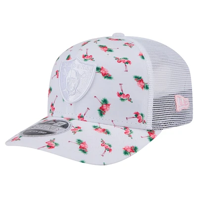 Casquette extensible à boutons-pression 9SEVENTY Adventure Flamingo Pattern des Las Vegas Raiders de New Era pour homme