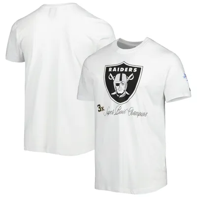 T-shirt pour homme New Era blanc Las Vegas Raiders Historic Champs