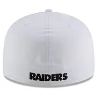 New Era Men's Black Las Vegas Raiders Logo Omaha 59FIFTY Fitted Hat