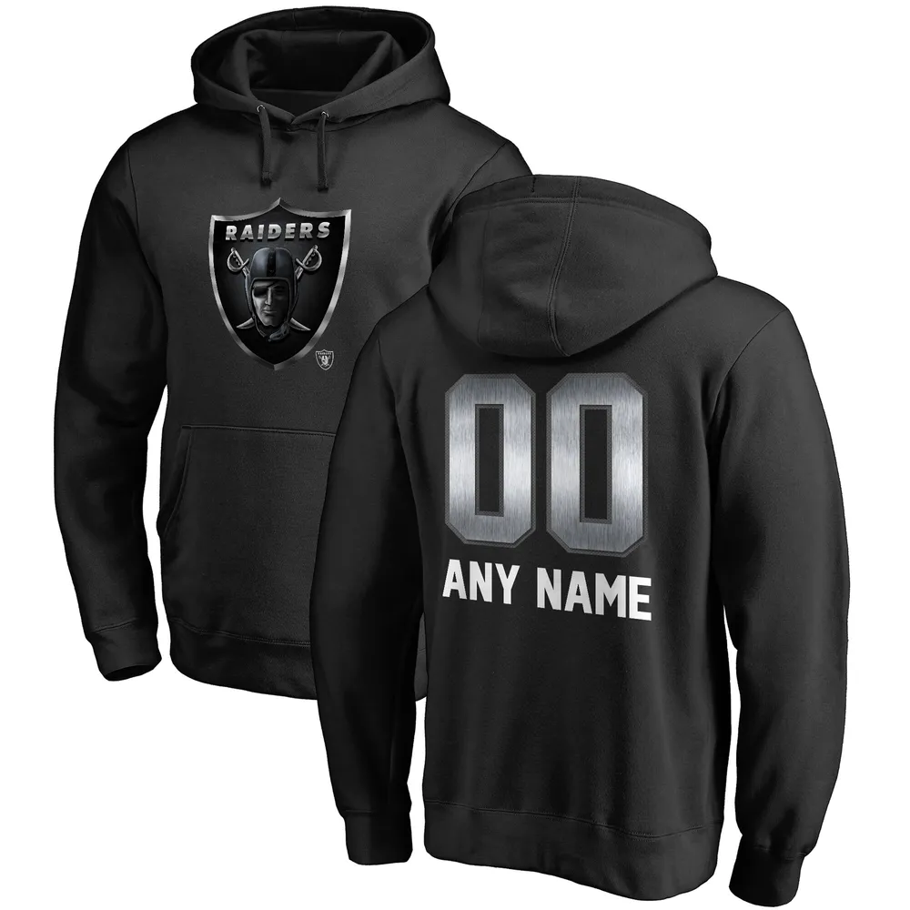 Men's NFL Pro Line by Fanatics Branded Black Kansas City Chiefs  Personalized Midnight Mascot Pullover Hoodie