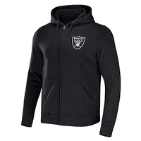 Collection NFL x Darius Rucker pour hommes par Fanatics Sweat à capuche entièrement zippé noir Las Vegas Raiders Rocker