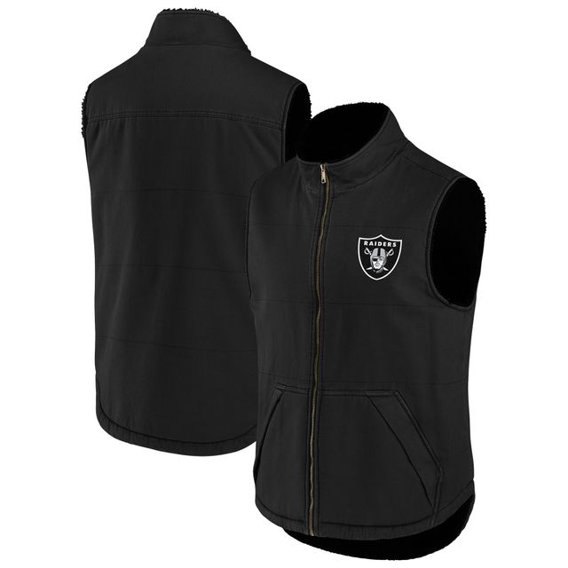 Collection NFL x Darius Rucker pour homme par Fanatics Black Las Vegas Raiders Veste entièrement zippée doublée en sherpa