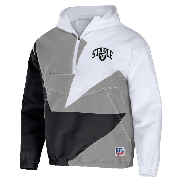 Las Vegas Raiders NFL x Staple All Over Print Pullover Hoodie - Gray