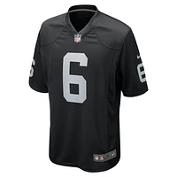 Maillot de match Nike AJ Cole noir Las Vegas Raiders pour homme