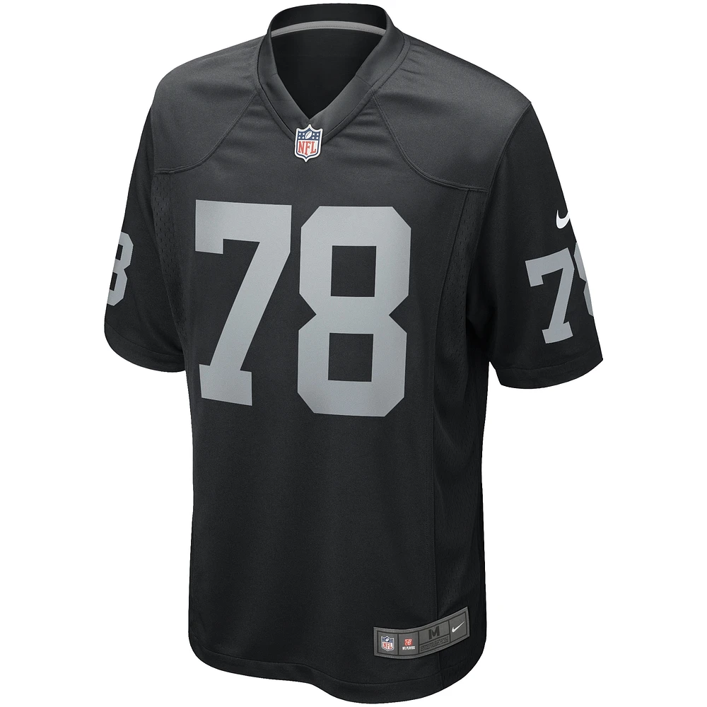 Maillot de joueur retraité Nike Art Shell pour homme, noir, Las Vegas Raiders Game