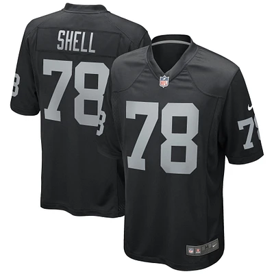 Maillot de joueur retraité Nike Art Shell pour homme, noir, Las Vegas Raiders Game