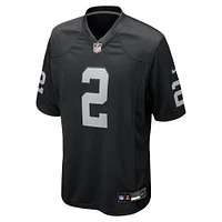 Men's Nike Ashton Jeanty Black Las Vegas Raiders 2025 NFL Draft First Round Pick Game Jersey