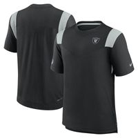 Men's Nike Black/Silver Las Vegas Raiders Player Sideline Performance T-Shirt