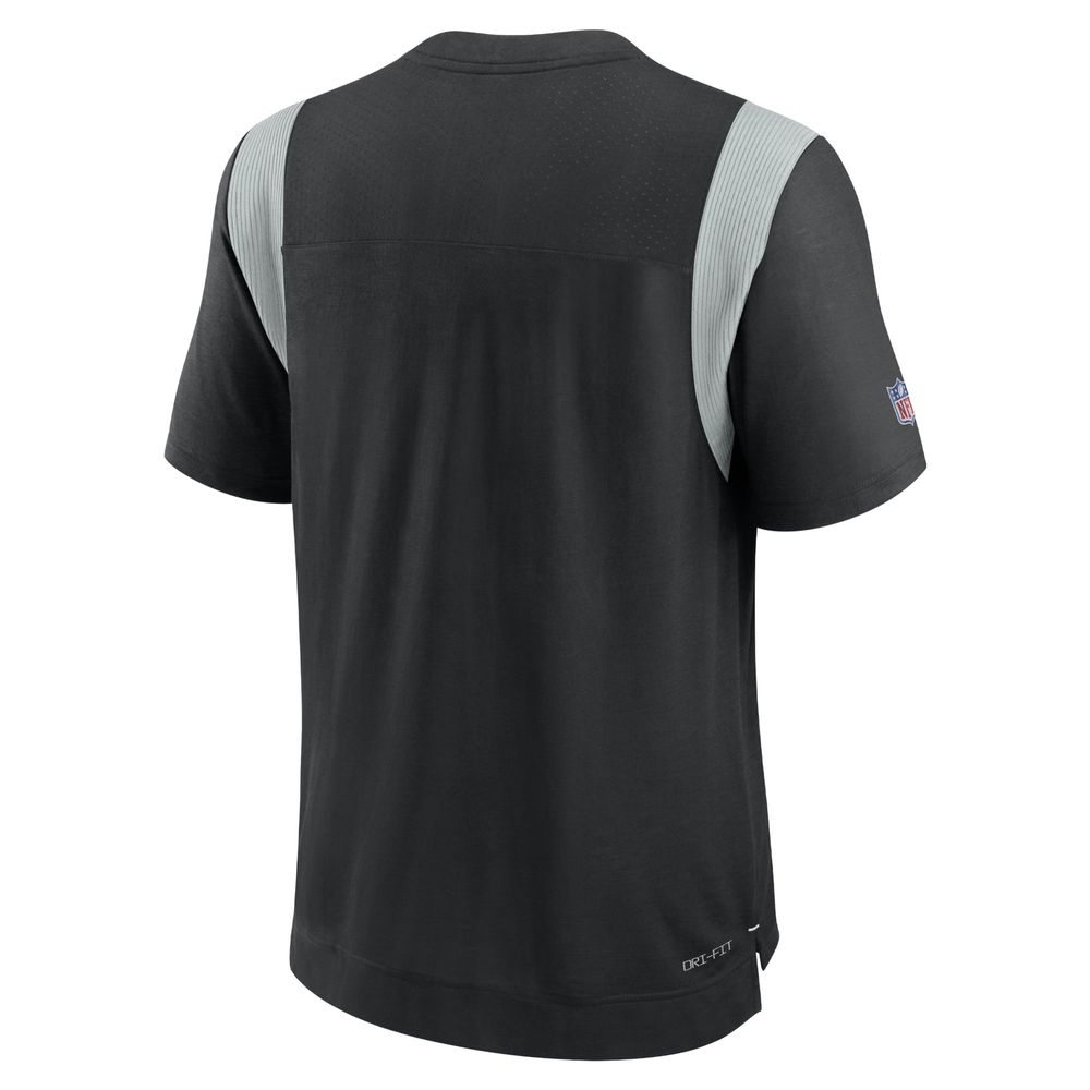 Men's Nike Black/Silver Las Vegas Raiders Player Sideline Performance T-Shirt