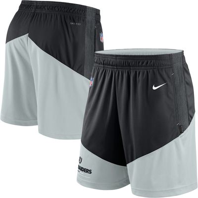 Men's Nike Black/Silver Las Vegas Raiders Primary Lockup Performance - Shorts