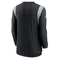 Men's Nike Black/Silver Las Vegas Raiders Sideline Performance Long Sleeve T-Shirt