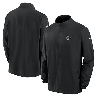 Veste zippée Nike noire pour homme Las Vegas Raiders 2023 Sideline