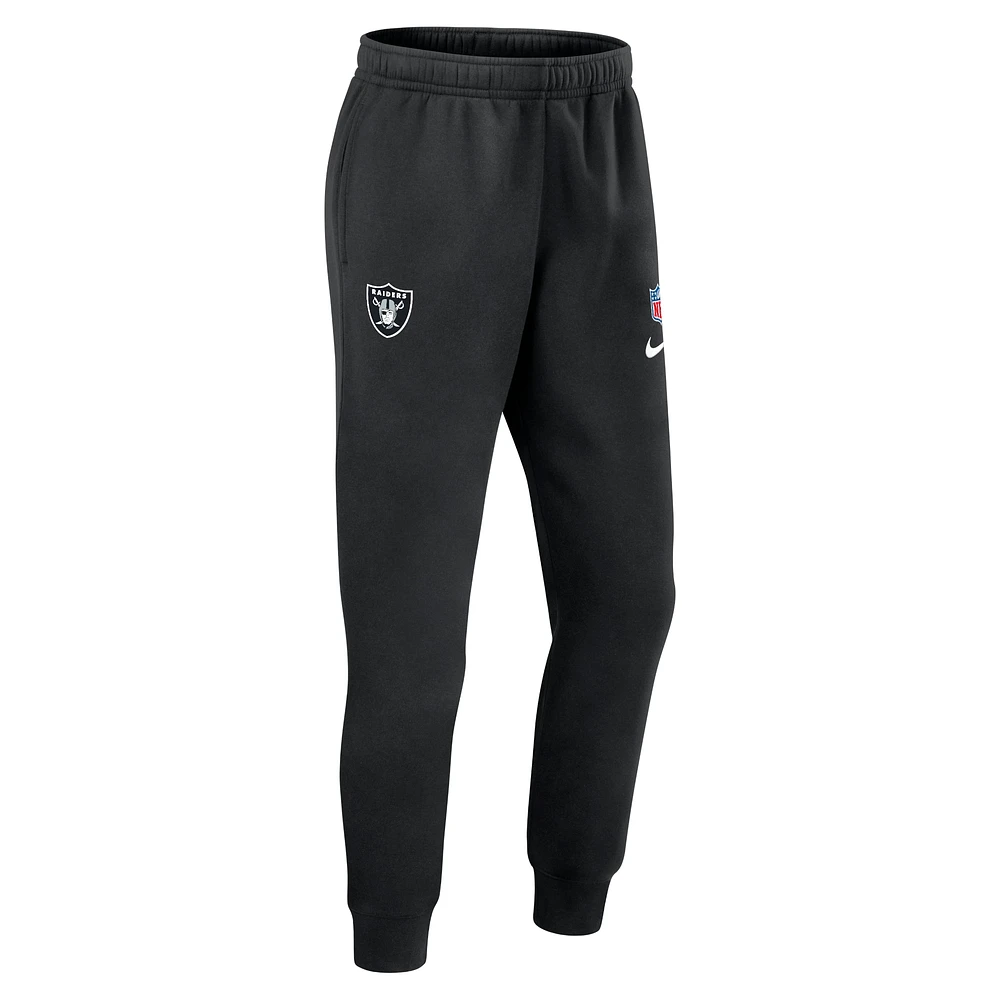 Men's Nike Black Las Vegas Raiders 2024 Sideline Club Pants