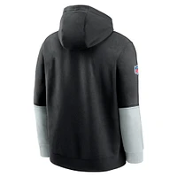 Men's Nike Black Las Vegas Raiders 2024 Sideline Club Pullover Hoodie