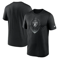 T-shirt Nike noir Las Vegas Raiders Big & Tall Blitz Legend Icon pour homme