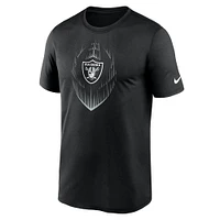 T-shirt Nike noir Las Vegas Raiders Big & Tall Blitz Legend Icon pour homme