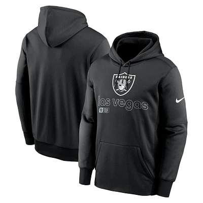 Men's Nike Black Las Vegas Raiders Big & Tall Performance Pullover Hoodie