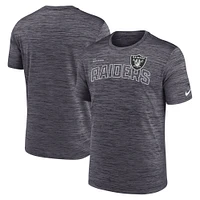 T-shirt Nike Las Vegas Raiders Big & Tall Velocity Performance noir pour homme