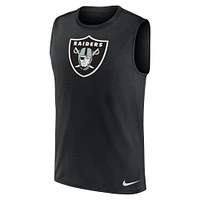 Men's Nike Black Las Vegas Raiders Blitz Legend Performance Muscle Tank Top