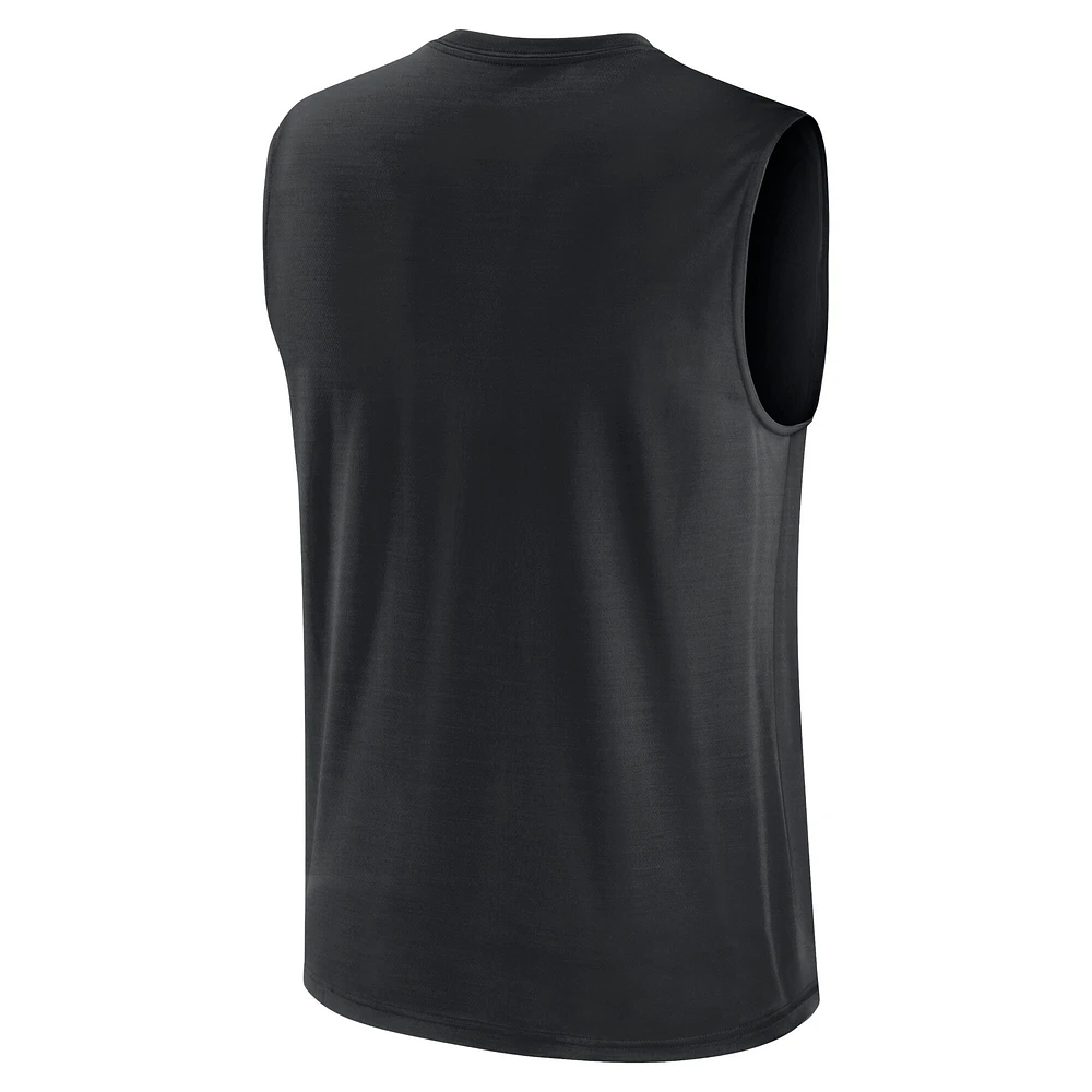 Men's Nike Black Las Vegas Raiders Blitz Legend Performance Muscle Tank Top