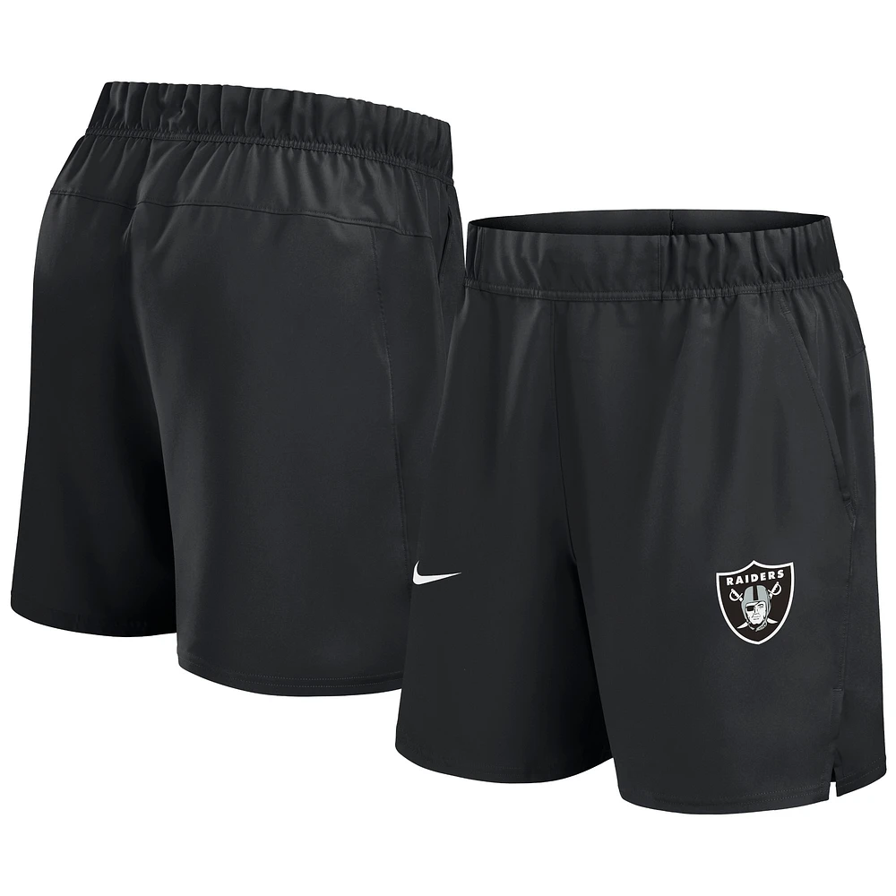 Short Nike noir Las Vegas Raiders Blitz Victory Performance pour homme