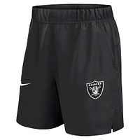 Short Nike noir Las Vegas Raiders Blitz Victory Performance pour homme