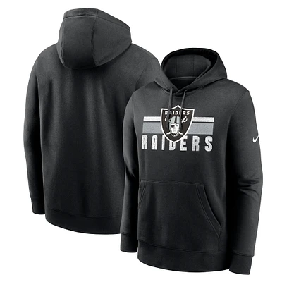 Sweat à capuche en polaire Nike Las Vegas Raiders Club noir pour homme