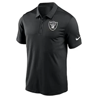 Polo Nike Las Vegas Raiders Fan Gear Franchise Heat-Sealed Graphic Team pour homme - Noir