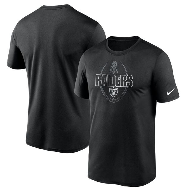 Men's Nike Gray Las Vegas Raiders Logo Essential T-Shirt Size: Small