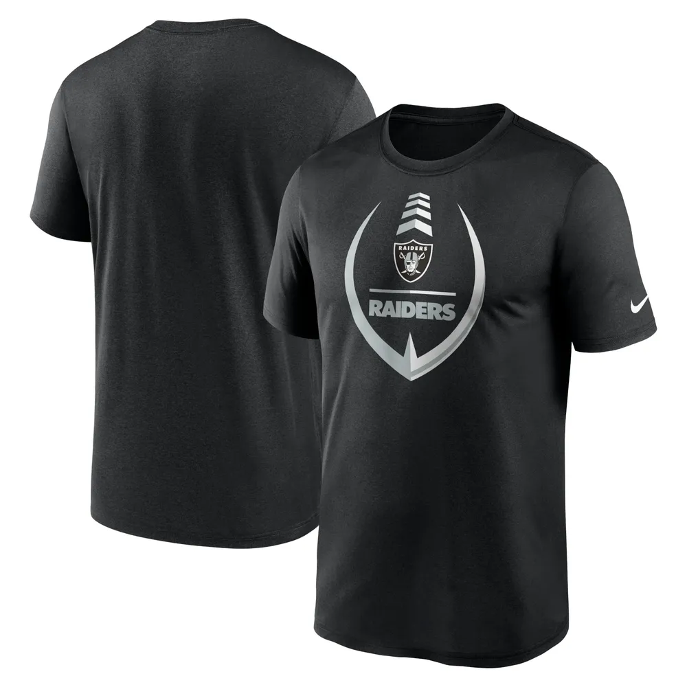 T-shirt Nike Las Vegas Raiders Icon Legend Performance noir pour homme