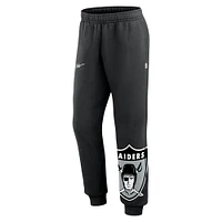 Men's Nike  Black Las Vegas Raiders Logo Crop Joggers