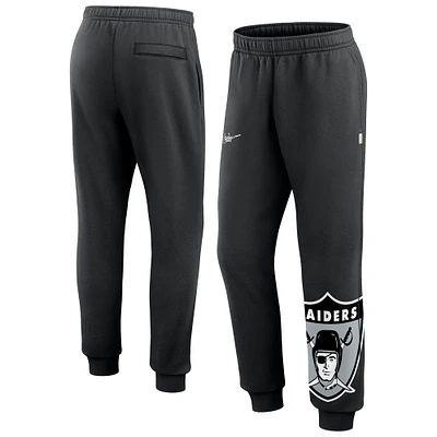 Pantalon de jogging court Nike noir avec logo Las Vegas Raiders pour homme