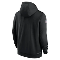 Sweat à capuche Nike Las Vegas Raiders NFL Crucial Catch Therma Performance noir pour homme