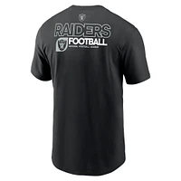 T-shirt Nike noir Las Vegas Raiders pour homme