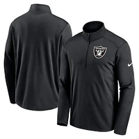 Men's Nike Black Las Vegas Raiders Pacer Performance Quarter-Zip Top