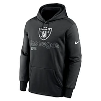 Sweat à capuche Nike Las Vegas Raiders Performance noir pour homme