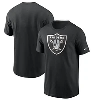 T-shirt Nike noir avec logo principal des Las Vegas Raiders pour homme