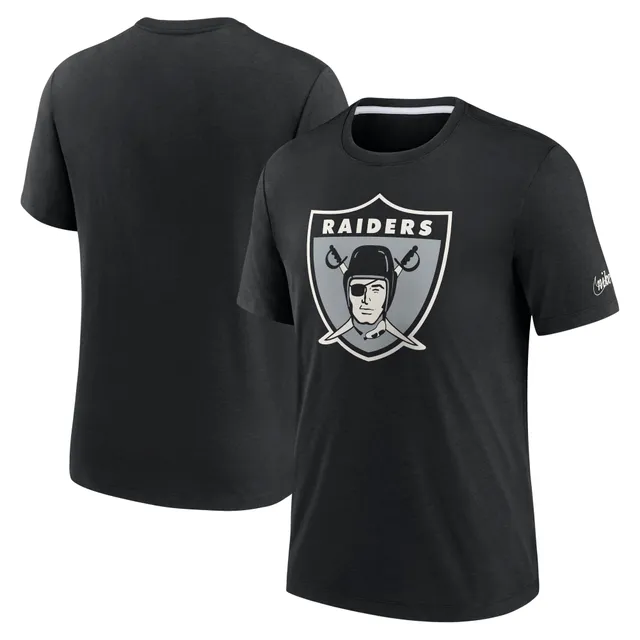 Nike NFL Oakland Raiders Crackle Historic Tri-Blend Long Sleeve T-Shirt