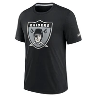 Men's Nike Black Las Vegas Raiders Rewind Playback Logo Tri-Blend T-Shirt