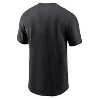 Men's Nike Black Las Vegas Raiders RFLCTV Logo Crop - T-Shirt