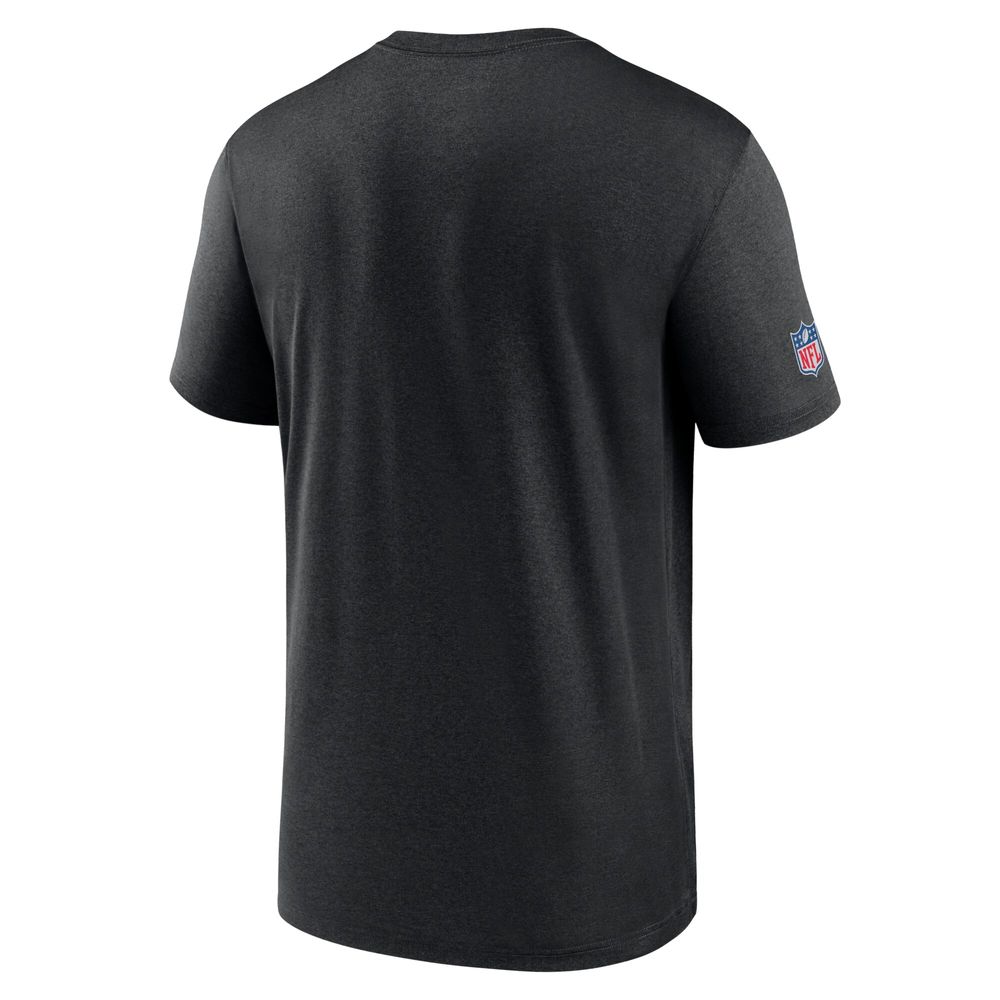 Men's Nike Black Las Vegas Raiders Sideline Infograph Performance T-Shirt